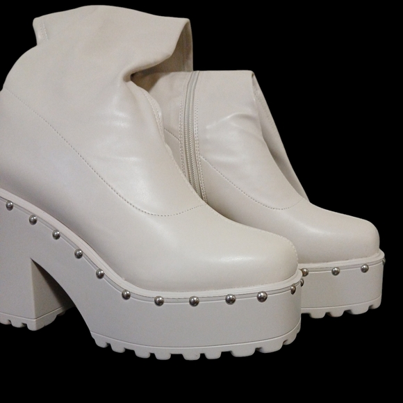 Fashion Nova Studded Platform Boots - Picture 4 of 7